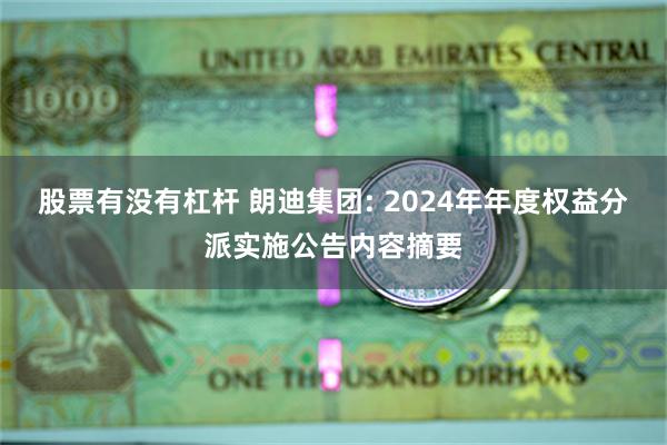 股票有没有杠杆 朗迪集团: 2024年年度权益分派实施公告内容摘要
